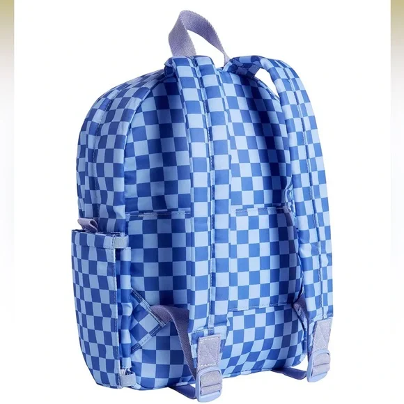 New State Lorimer Lilac and Purple Checkered Mini Backpack NWT